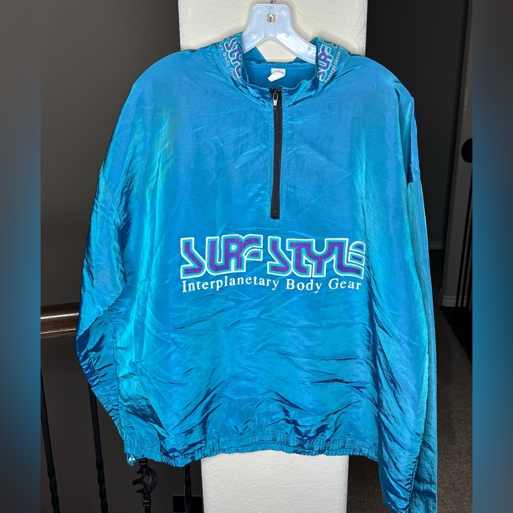 Surf Style Interplanetary Body Gear Iridescent Windbreaker Vintage One Size